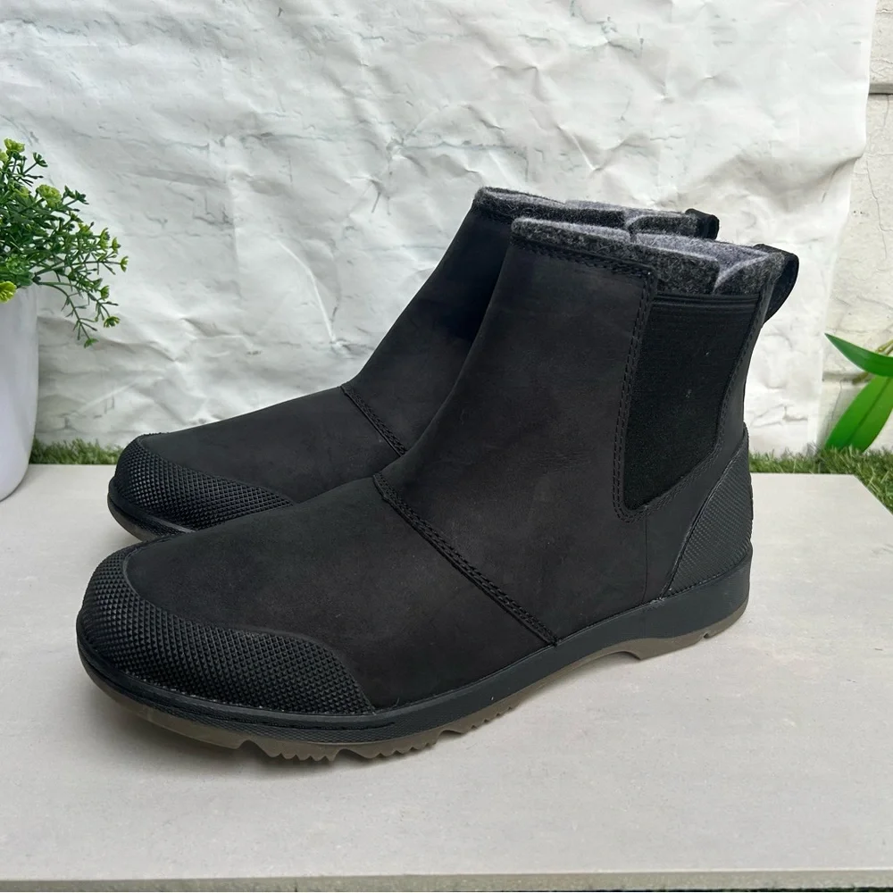 SOREL Ankeny II WP Leather Chelsea Boot black , men size 8.5 new